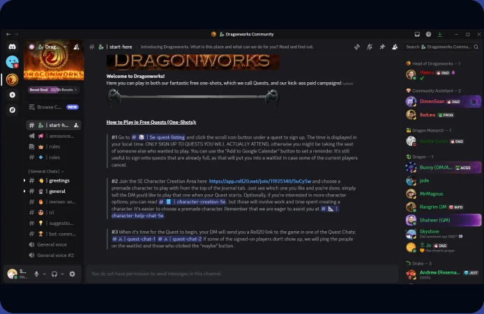 Come to our Discord Server